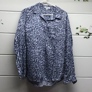 New Directions Patterned Blouse. Large
